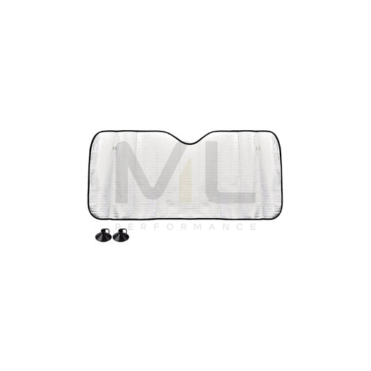 AMiO 01536 Car sun shade Silver, PE (Polyethylene), Quantity: 1 | ML Performance Car Parts