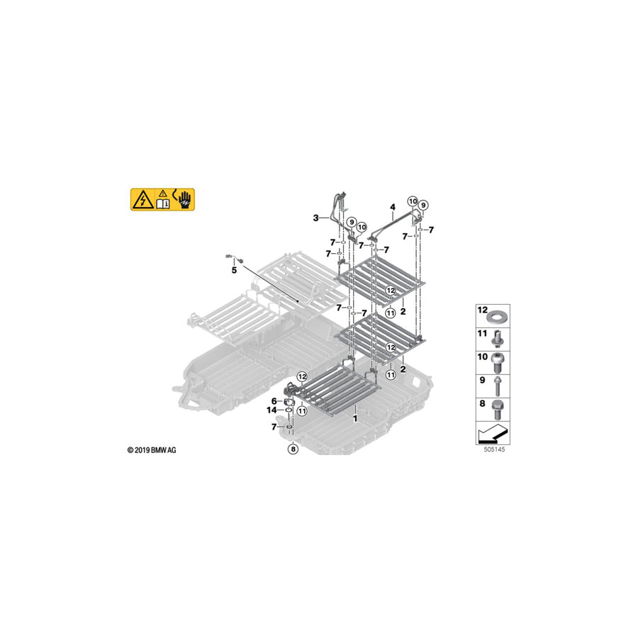 Genuine BMW 61278483883 G05 Cooler Line, High-Voltage Battery (Inc. X5 45eX) | ML Performance UK