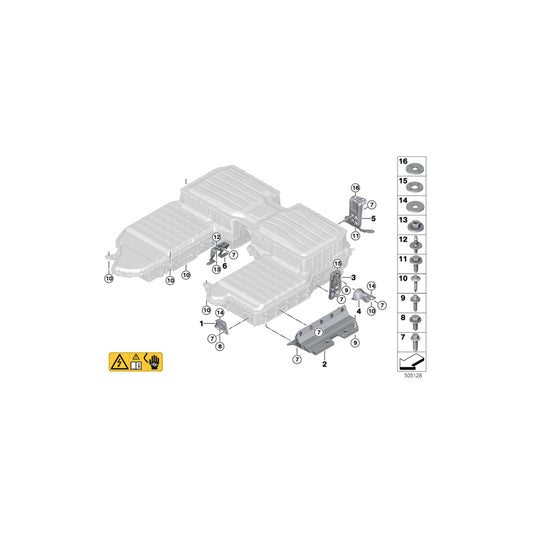 Genuine BMW 61258689190 G05 Bracket Inner (Inc. X5 45eX) | ML Performance UK