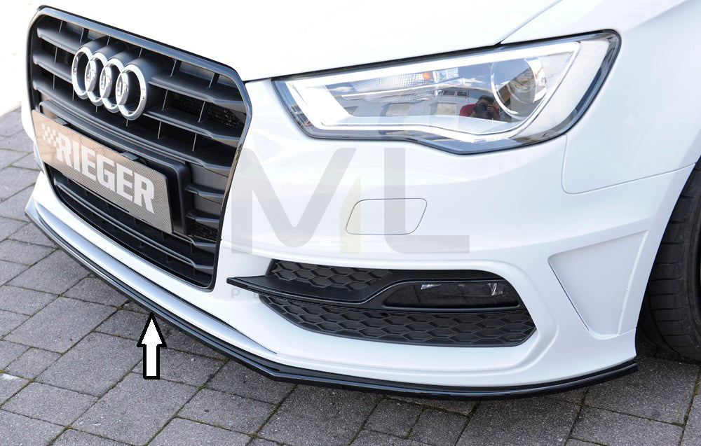 Rieger 00088115 Audi 8V Front Splitter (A3 & S3) 1 | ML Performance UK Car Parts