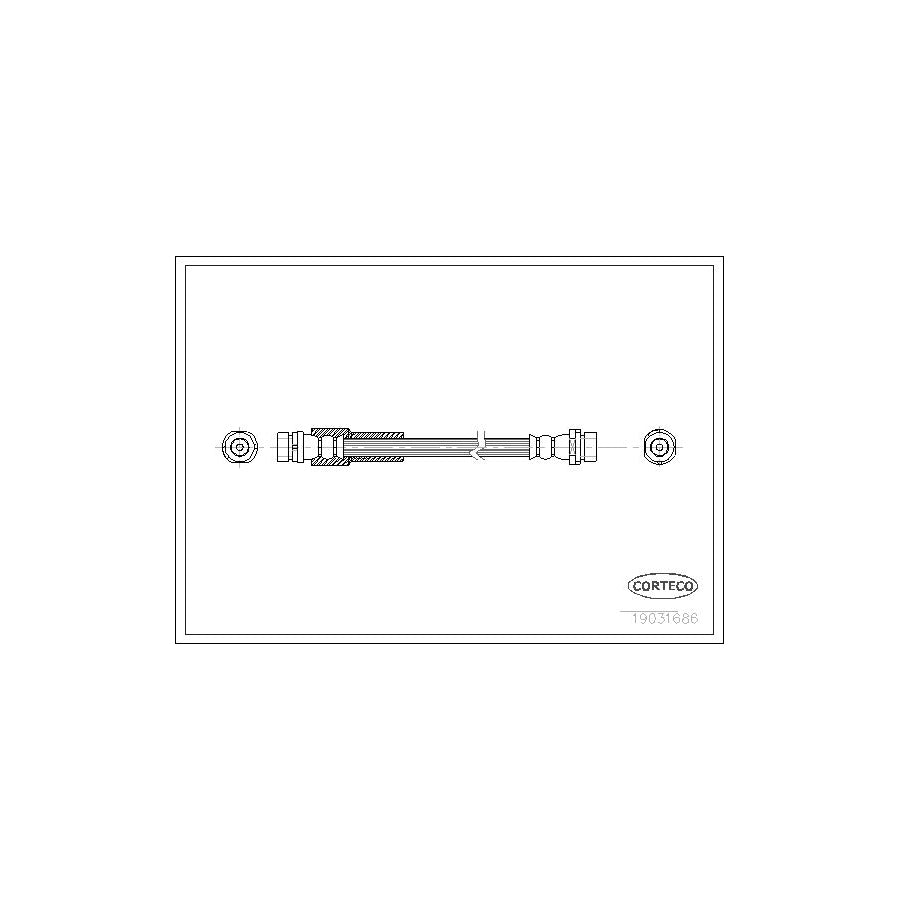 Corteco 19031686 Brake Hose For Ford Fusion | ML Performance UK