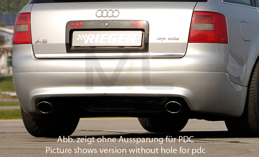 Rieger 00055307 Audi 4B A6 Rear Diffuser - S6-Look 1 | ML Performance UK Car Parts