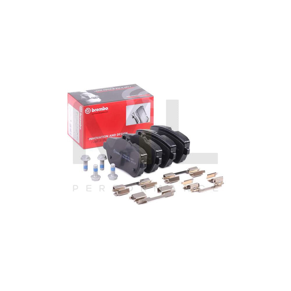 Brembo P 50 117 Brake Pad Set Prepared For Wear Indicator, With Brake Caliper Screws | ML Performance Car Parts