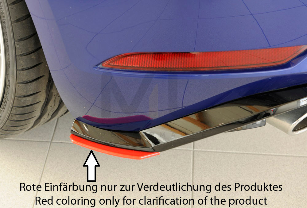 Rieger 00059585 VW Mk7 Mk7-Line Golf GTI Rear Side Splitter 2 | ML Performance UK Car Parts