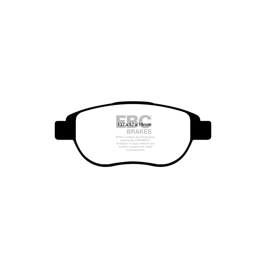 EBC PDKF421 Citroen Peugeot Ultimax Front Brake Pad & Plain Disc Kit - Girling/TRW/Bendix/Bosch Caliper 2 | ML Performance UK Car Parts