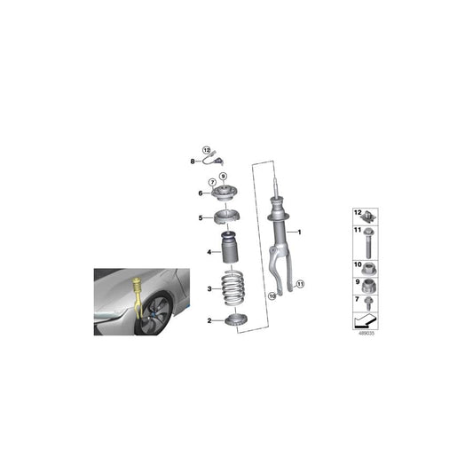 Genuine BMW 31336880577 Front Coil Spring (Inc. i8) | ML Performance UK Car Parts