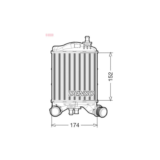 Denso DIT09111 Dit09111 Intercooler For Abarth 500 / 595 / 695 Hatchback (312) | ML Performance UK