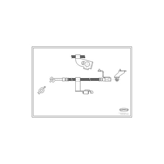 Corteco 19032140 Brake Hose For Ford Escort | ML Performance UK