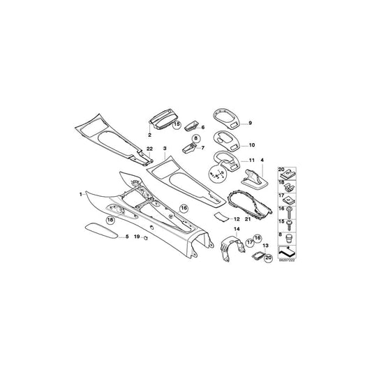 Genuine BMW 51167055748 E85 E86 Trim Panel Right GRAU (Inc. Z4 3.0si, Z4 2.5si & Z4 2.0i) | ML Performance UK Car Parts
