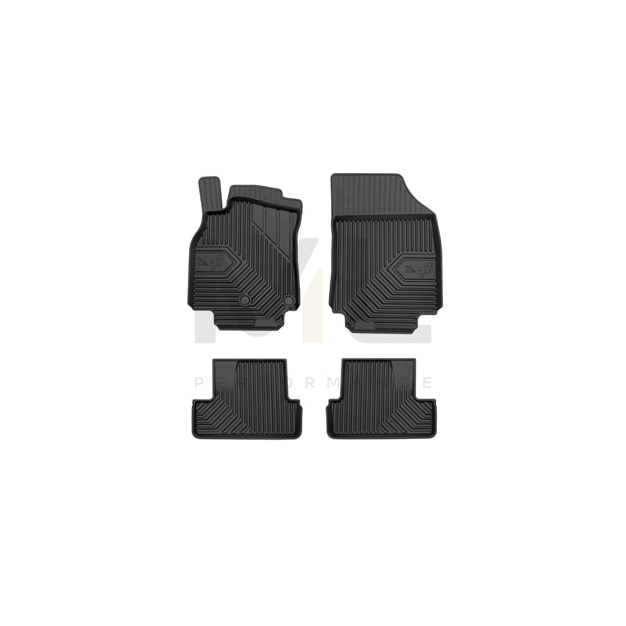 FROGUM Tailored, No.77 77426740 Floor mat set for RENAULT Megane III Coupe (DZ) Elastomer, Front and Rear, Quantity: 4, Black | ML Performance Car Parts