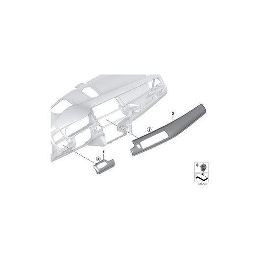 Genuine BMW 51459292269 F07 Trim, I-Panel, Wood Fineline, Driver HELL (Inc. 535iX, 535dX & 550iX) | ML Performance UK