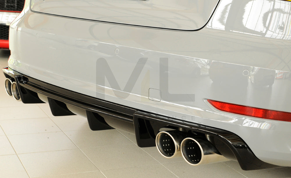 Rieger 00088158 Audi 8V A3 Rear Diffuser 6 | ML Performance UK Car Parts