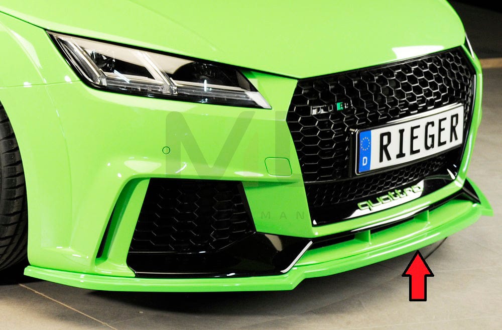Rieger 00055176 Audi 8J 8J1-FV 8S TTRS Front Splitter 3 | ML Performance UK Car Parts