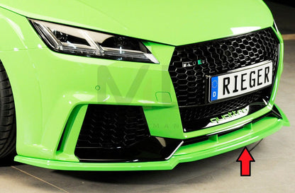 Rieger 00055176 Audi 8J 8J1-FV 8S TTRS Front Splitter 3 | ML Performance UK Car Parts