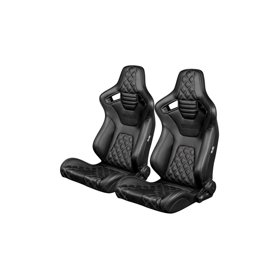 BRAUM Elite-X Series Racing Seats ( Diamond Ed. - Black Piping ) – Pair | ML Performance UK Car Parts