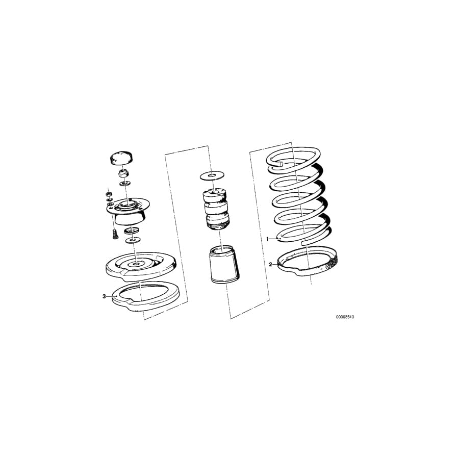Genuine BMW 31331119012 E12 E24 Coil Spring (Inc. 633CSi, 530i & 628CSi) | ML Performance UK Car Parts