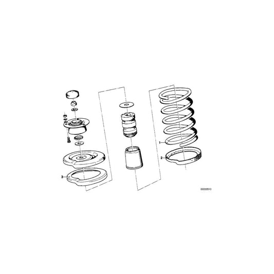 Genuine BMW 31331119012 E12 E24 Coil Spring (Inc. 633CSi, 530i & 628CSi) | ML Performance UK Car Parts