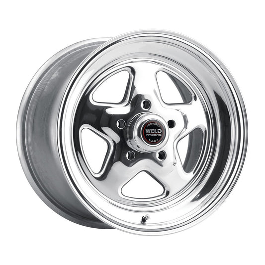 Weld 96-55276 0 Wheel 15x5 5x4.75 ET13 BS3.5 Polished Center - Polished Shell
