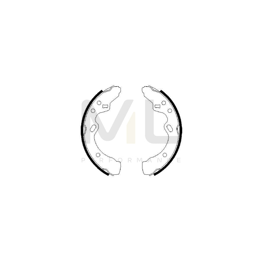 BOSCH 0 986 487 366 Brake Shoe Set for MAZDA 323 III Estate (BW) | ML Performance Car Parts