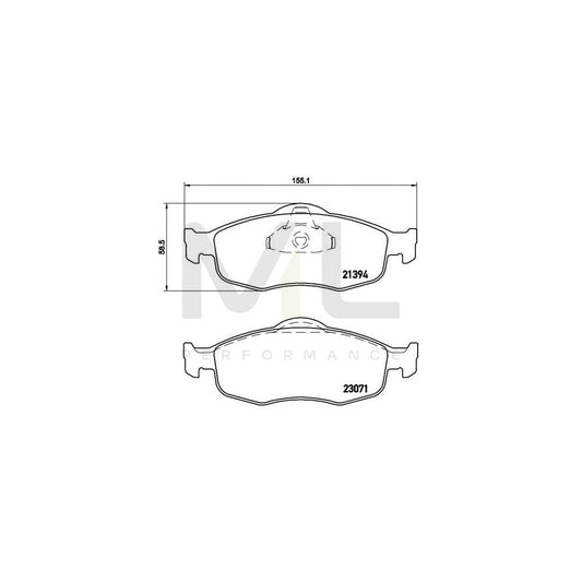 Brembo P 24 037 Brake Pad Set Excl. Wear Warning Contact | ML Performance Car Parts