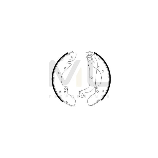 BOSCH 0 986 487 128 Brake Shoe Set | ML Performance Car Parts