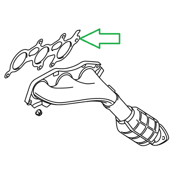 Genuine Lexus 17173-31020 GS Phase 3 Exhaust Manifold Gasket