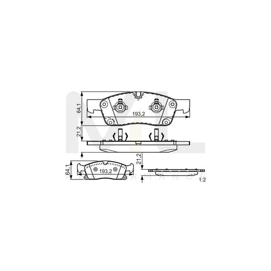 Bosch 0986Tb3215 Brake Pad Set  | ML Performance Car Parts