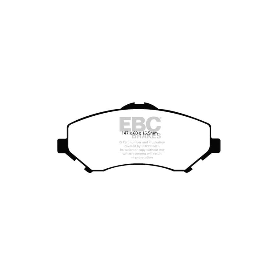 EBC PDKF2255 Jeep Wrangler (JK) Ultimax Front Brake Pad & Plain Disc Kit 2 | ML Performance UK Car Parts