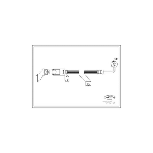 Corteco 19032128 Brake Hose For Ford Escort | ML Performance UK