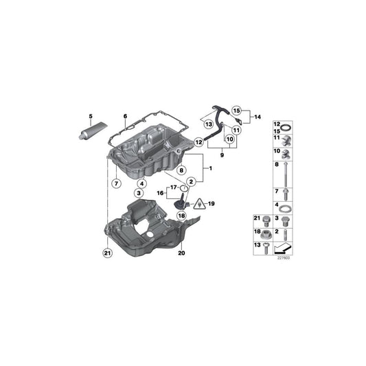 Genuine BMW 13538517659 F36 G20 F20 Cable Clip (Inc. 328dX, 320xd & 320dX) | ML Performance UK Car Parts