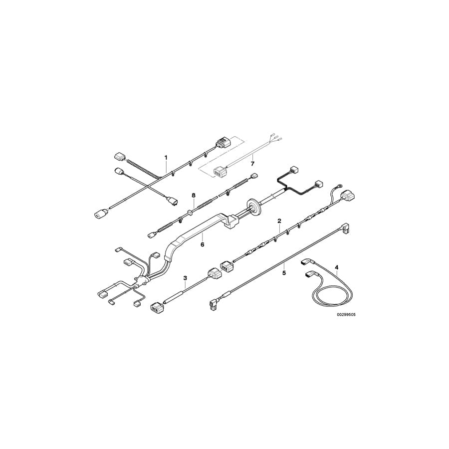 Genuine BMW 61129166358 E71 E72 Wiring Harness, Active Steering Hot Wire (Inc. X6 35dX, X6 50iX & Hybrid X6) | ML Performance UK Car Parts