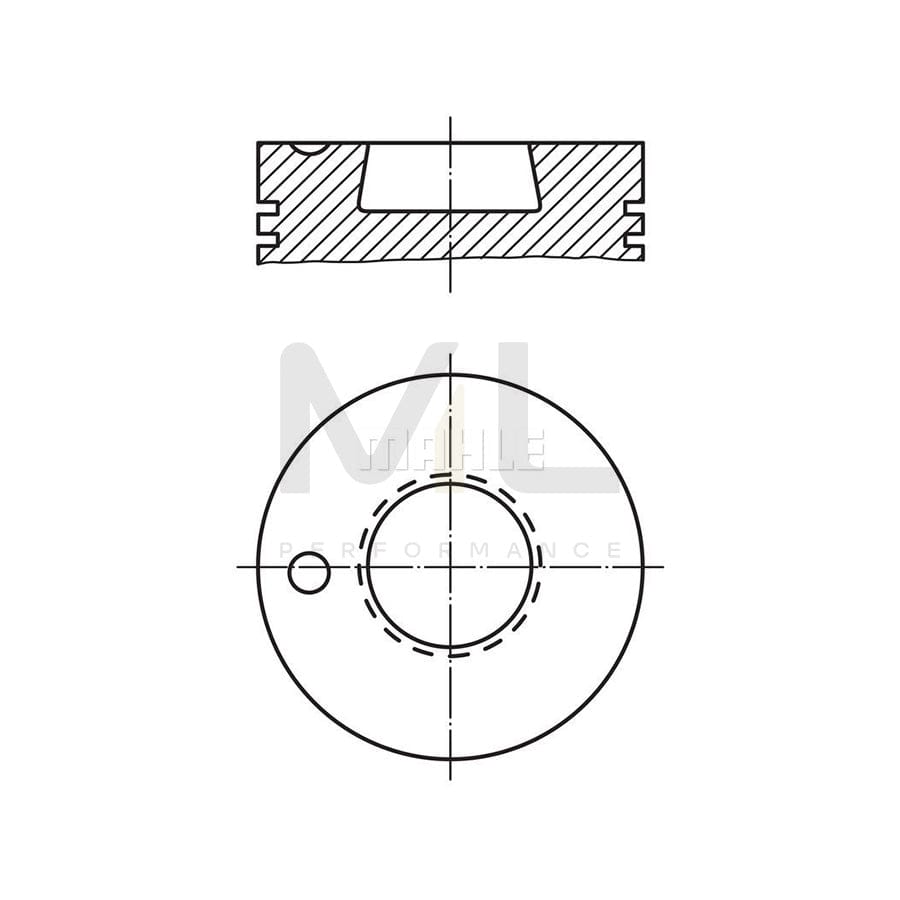 MAHLE ORIGINAL 003 21 10 Piston 128 mm | ML Performance Car Parts