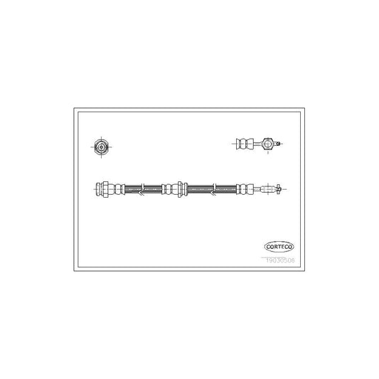 Corteco 19030506 Brake Hose For Mazda 626 | ML Performance UK
