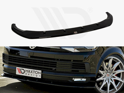 Maxton Design VW-T6-FD1T Front Splitter V.1 VW T6 | ML Performance UK Car Parts