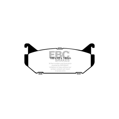 EBC DP4972R Ford Mazda Yellowstuff Rear Brake Pads 2 | ML Performance UK Car Parts