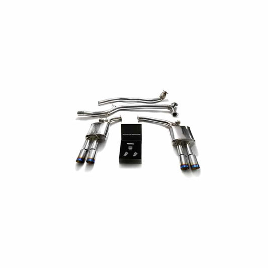 Armytrix AUB82-QS11B Valvetronic Exhaust System Audi A5 | A5 Quattro 2005-2015 with Quad Blue Coated 3.5" | ML Performance UK UK Car Parts