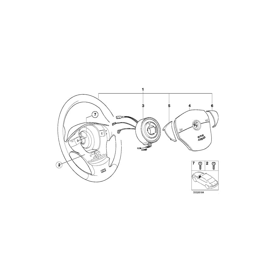 Genuine BMW 61312496278 E36 Covering Right KYALAMI (Inc.  & Z3 M) | ML Performance UK Car Parts