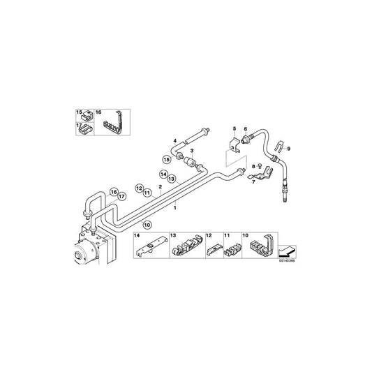 Genuine BMW 34326752409 E46 Pipe M10/M12-3684mm (Inc. 316Ci) | ML Performance UK Car Parts