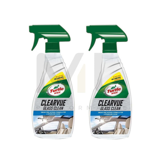 Turtle Wax Clearvue Glass Cleaner Spray 2 X 500 Ml