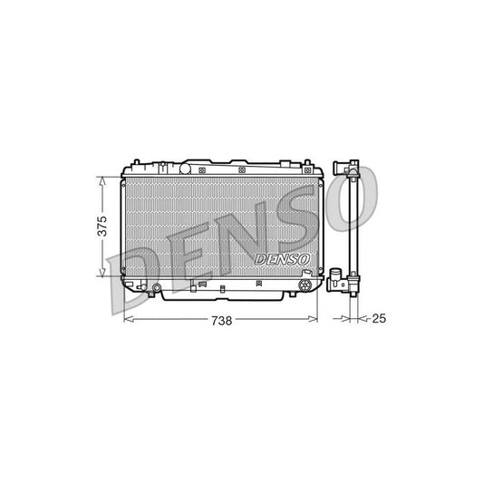 Denso DRM50021 Drm50021 Engine Radiator For Toyota Rav4 Ii Off-Road (Xa20) | ML Performance UK
