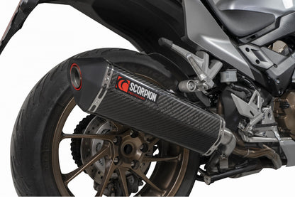 Scorpion RHA168CEO Honda VFR800 F Serket Parallel Slip-On - Carbon Fibre Sleeve | ML Performance UK UK