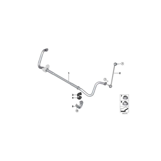 Genuine BMW 31358011850 F82 F83 Stabilizer, Front (Inc. M3 & M4) | ML Performance UK Car Parts