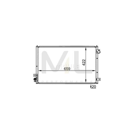 MAHLE ORIGINAL AC 338 001S Air conditioning condenser for JAGUAR S-Type (X200) without dryer | ML Performance Car Parts