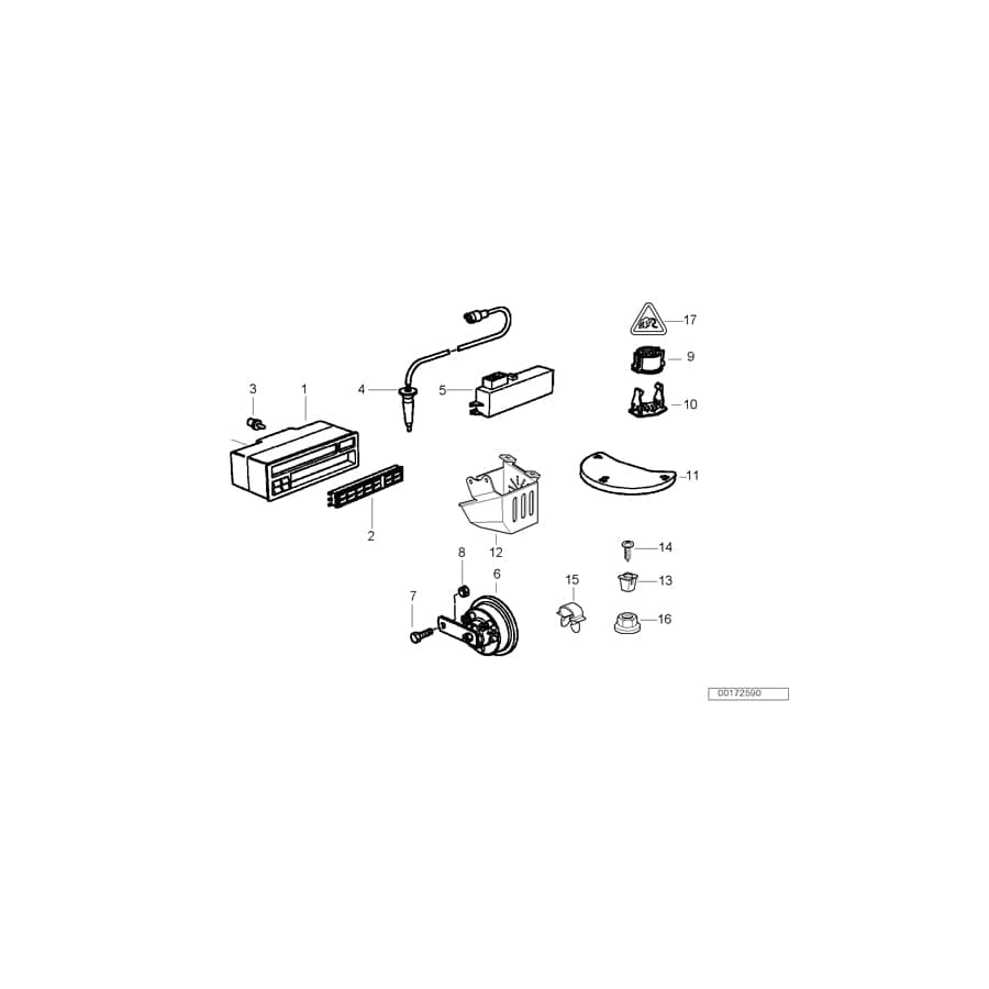 Genuine BMW 65818357687 E36 Input Unit On-Board Computer Uncoded ESPANOL (Inc. 316i, 318i & 325td) | ML Performance UK Car Parts