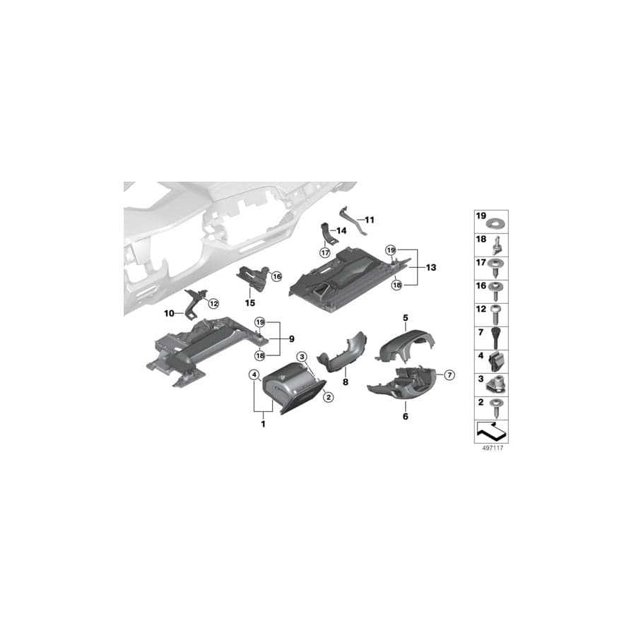 Genuine BMW 51459399364 G07 G05 G06 Trim Panel, Footwell, Airbag, Driver Left hand drive (Inc. X7 50iX, X7 M50iX & X5 45eX) | ML Performance UK Car Parts