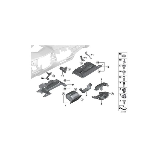 Genuine BMW 51459399364 G07 G05 G06 Trim Panel, Footwell, Airbag, Driver Left hand drive (Inc. X7 50iX, X7 M50iX & X5 45eX) | ML Performance UK Car Parts