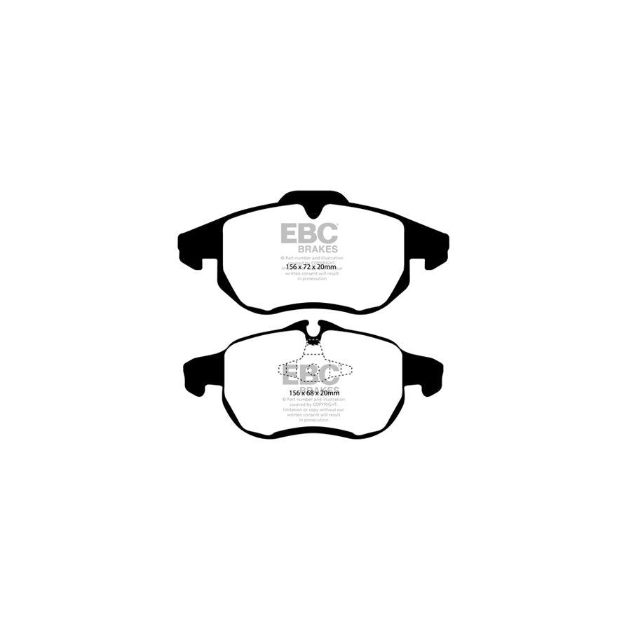 EBC PLK1813 Vauxhall Yellowstuff Pads and Brake Line Performance Pack - ATE Caliper (Inc. Signum & Vectra) 2 | ML Performance UK Car Parts