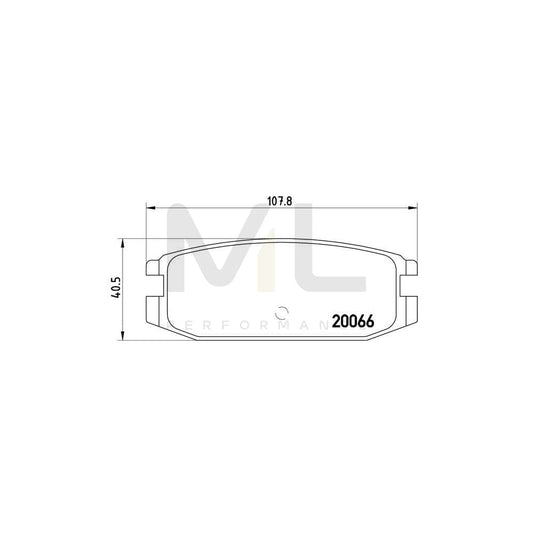 Brembo P 54 011 Brake Pad Set For Mitsubishi Pajero / Shogun Excl. Wear Warning Contact | ML Performance Car Parts