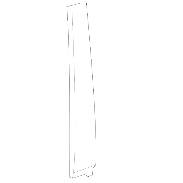 Genuine Lexus 75756-48011 RX Phase 2 N/S Front Door B-Pillar Cover