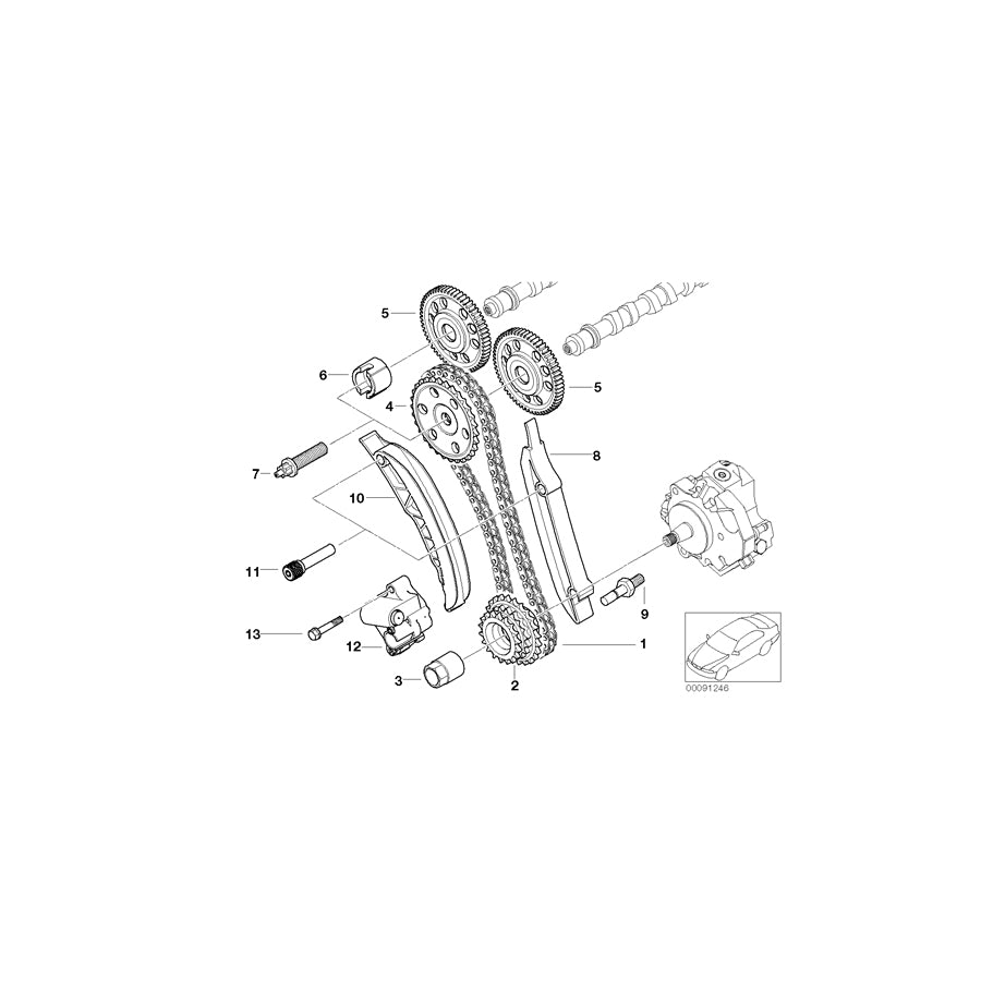 Genuine BMW 11317787268 E65 E53 E61 Claw Clutch (Inc. X5 3.0d, 330d & 318d) | ML Performance UK Car Parts